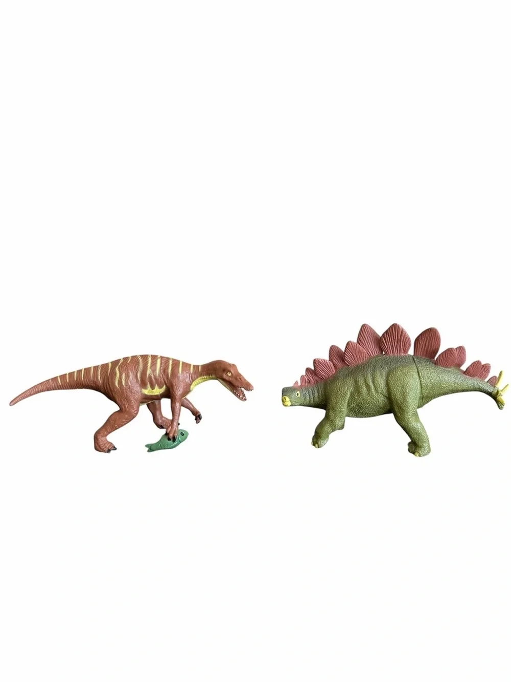 K&M Stegosaurus Baryonyx Dinosaur Toy Figures 7 Inch 2004